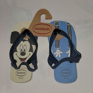 New Havaianas Disney Mickey Mouse Flip Flops Size 9C